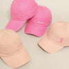 Pink Ribbon Baseball Cap in Hot Pink