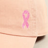 Pink Ribbon Baseball Cap in Dusty Pink