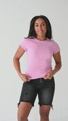 Sydney Ribbed Top in Light Orchid