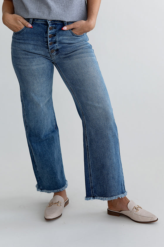 Kara Wide Leg Jean - Size 26/5 Left