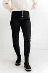 Mikey Black High Waisted Skinny Jeans - Kancan - Size 1, XL & 3XL Left