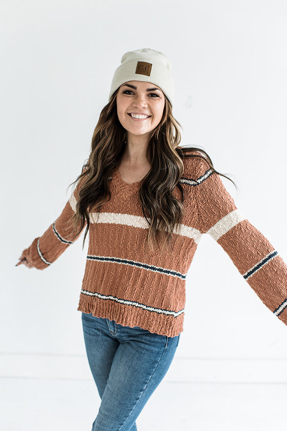 Alec Stripe Sweater - Size S & M Left