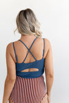 Cape Cod Double Strap Top in Navy