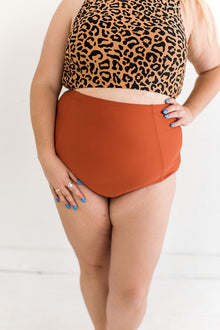  Classic High Waisted Bottoms in Rust L&K Exclusive - Size 3X Left