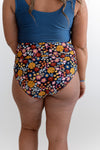 Bali Floral High Waisted Ruched Bottoms