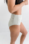 Basic Beach Ruched Bottoms in Sage