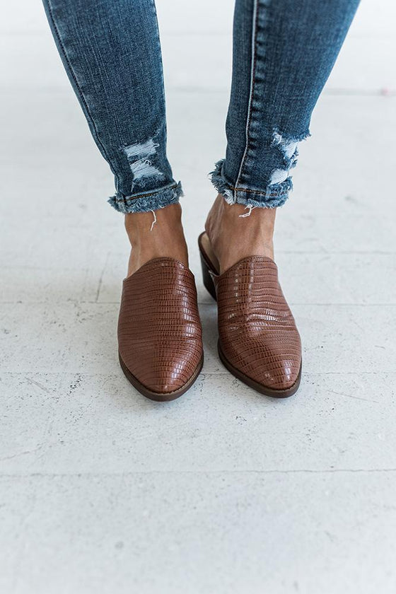 Catherine Textured Mules - Size 6 & 6.5 Left