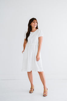  Tea Time Dress in White - Size Large Left