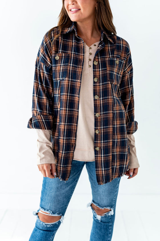 Zealand Plaid Top