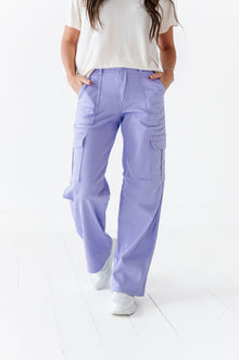 Spencer Cargo Jeans in Lilac