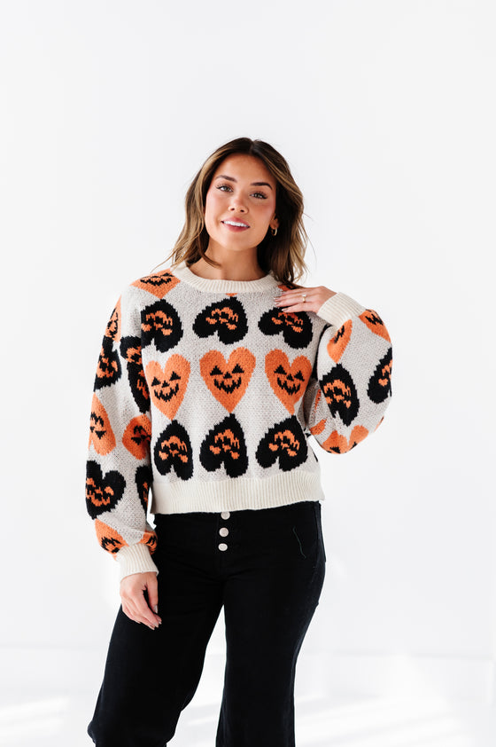 Spooky Scary Sweater in Ivory
