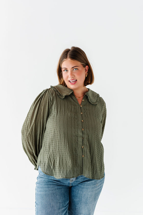 Saylor Top in Olive