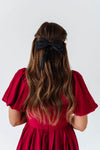 Satin Hair Bow in Black