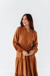 Kenzie Tiered Dress in Caramel