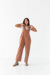 Kit Corduroy Overalls in Baked Clay