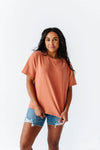 Dakota Crewneck Tee in Baked Clay