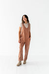 Kit Corduroy Overalls in Baked Clay