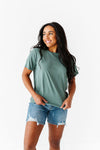 Bryden Basic Tee in Gray Green