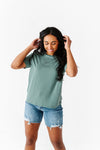 Bryden Basic Tee in Gray Green