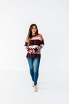 Rebekah Oversized Sweater in Burgundy