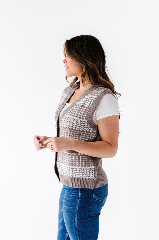 Gwyneth Textured Sweater Vest