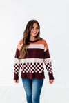 Rebekah Oversized Sweater in Burgundy