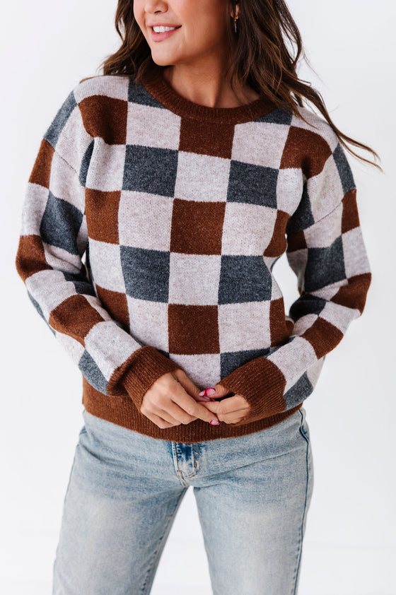 Wells Checkered Sweater