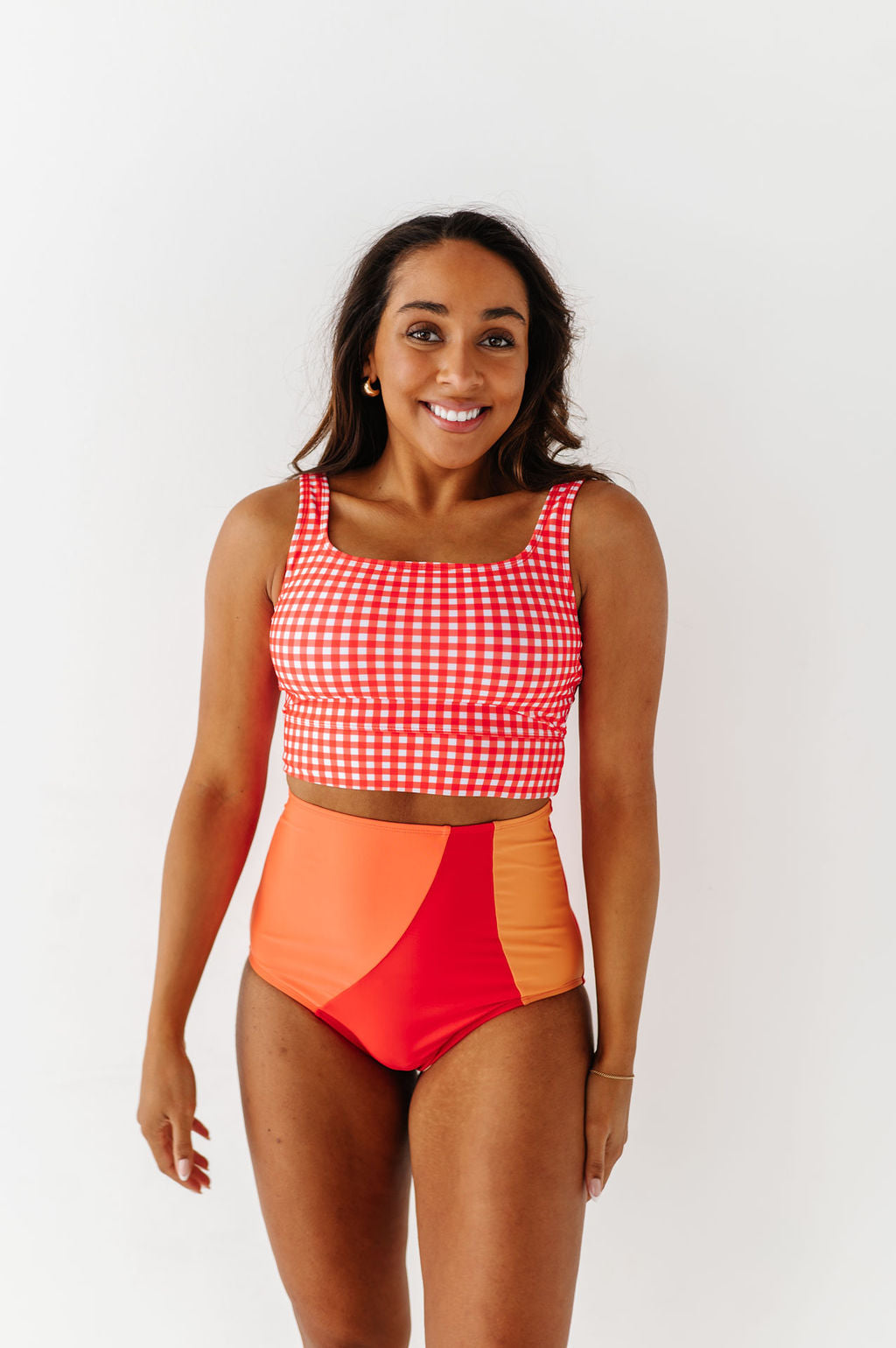 Gingham Babe Beach Crop – Livy&Kate Clothing