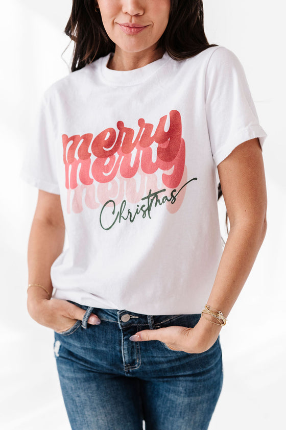 "Merry Merry Christmas" Graphic Tee