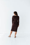 Fawn Knit Dress in Cacao