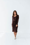 Fawn Knit Dress in Cacao