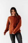 Senna Colorblock Sweater in Rust