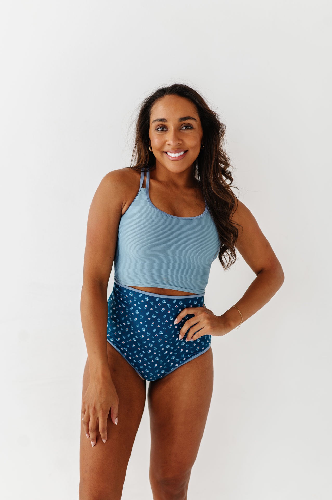 Double Strap Top in Sky Blue – Livy&Kate Clothing