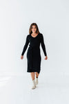 Fawn Knit Dress in Black