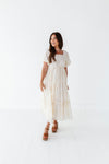 Lola Embroidered Dress in Cream - Size 1X Left