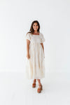 Lola Embroidered Dress in Cream - Size 1X Left