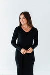 Fawn Knit Dress in Black