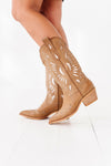 Britney Western Boots in Brown