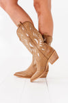 Britney Western Boots in Brown