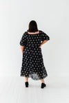 Pearl Midi Dress in Black