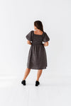 Xana Gingham Dress in Black