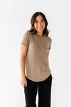 Ada Ribbed Top in Mocha