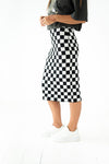 Finish Line Checkered Skirt— Size Small Left