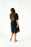 Julietta Embroidered Dress in Black
