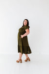 Mollie Midi Dress in Olive