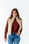 Torrey Corduroy Vest in Cream