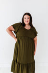 Mollie Midi Dress in Olive