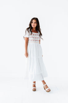  Brooklyn Embroidered Dress In Ivory