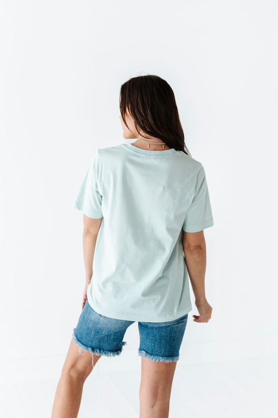 Abbie Crewneck T-Shirt in Mint