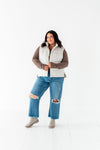 Westwick Puffer Vest in Ecru